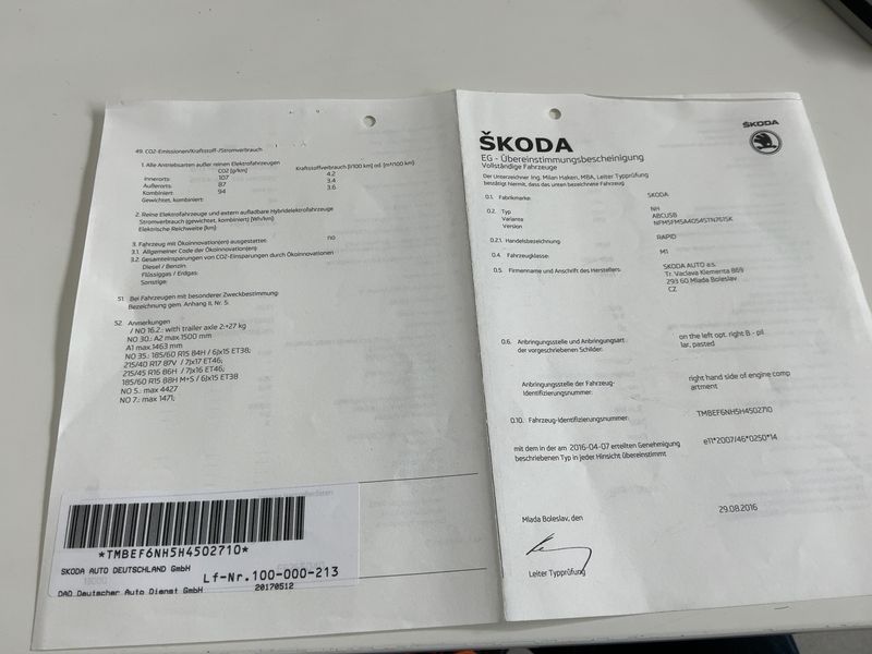 Skoda Rapid Spaceback 1.4 TDI Ambition 2016 – снимка 21