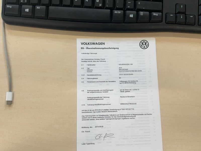Volkswagen Golf VII Sportsvan 1.4 TSI Highline BlueMotion Tech 2014 – снимка 21