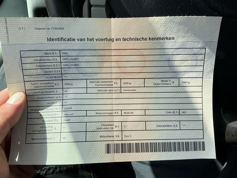 Opel Vivaro 2.5 DTI / CDTI Kasten L2H1 2,9t 2005 – снимка 5