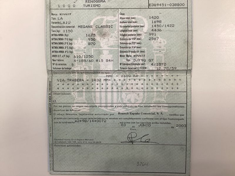 Renault Megane 1.9 dTi Diesel Authentique 2003 – снимка 6