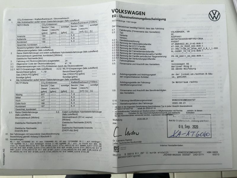 Volkswagen Passat 2.0 TDI Business 4Motion 2020 – снимка 21