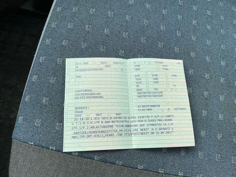 Volkswagen T4 California 2.5 TDI Coach Aufstelldach 1999 – снимка 20