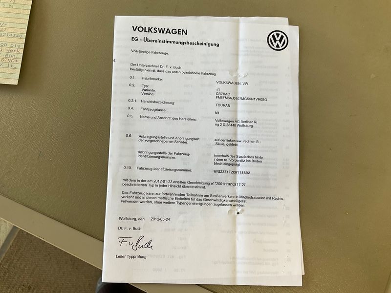 Volkswagen Touran 1.2 TSI Comfortline 2012 – снимка 6