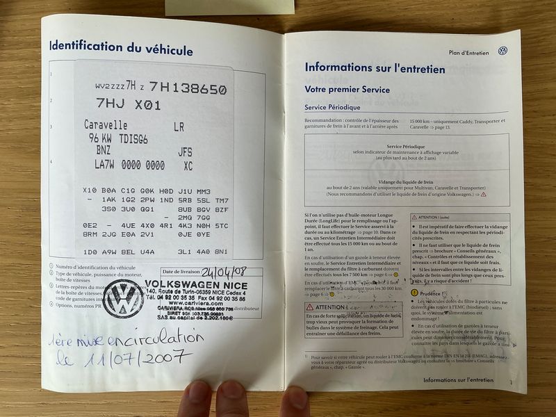 Volkswagen T5 Caravelle 2.5 TDI lang 2007 – снимка на щета