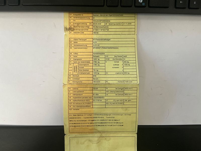 Audi A3 Sportback 1.6 Attraction 2009 – снимка 5