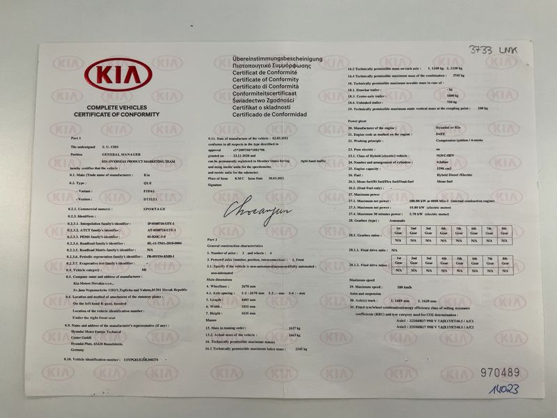 Kia Sportage 1.6 CRDi Mild-Hybrid Black Edition 4WD 2021 – снимка 22