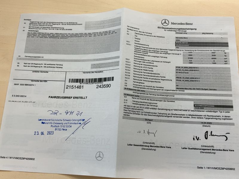 Mercedes-Benz Vito 119 CDI RWD extralang 2023 – снимка 22