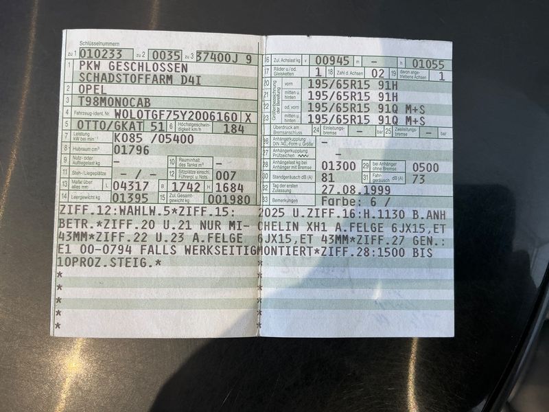 Opel Zafira 1.8 Comfort 1999 – снимка 5