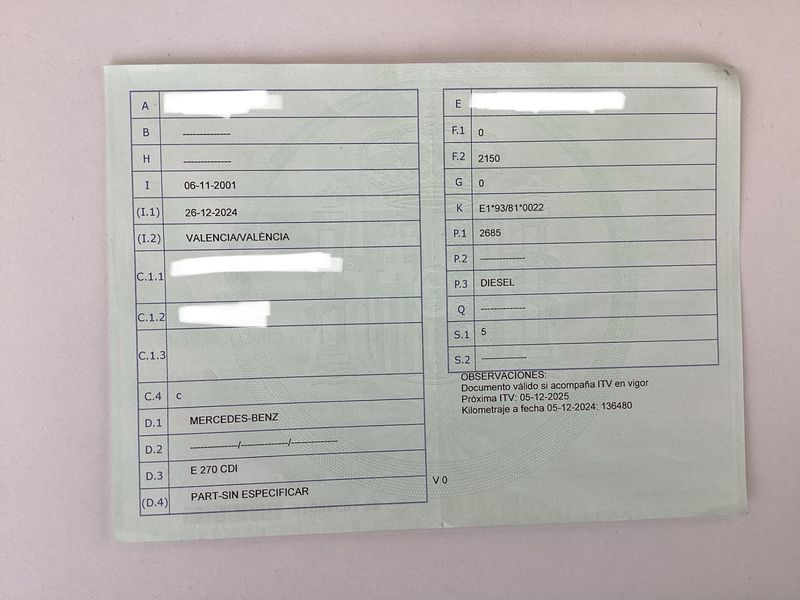 Mercedes-Benz E-Klasse E 270 CDI Elegance 2001 – снимка 5