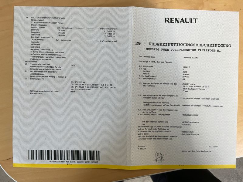Renault Trafic 2.0 dCi L1H1 2,7t 2012 – снимка 22