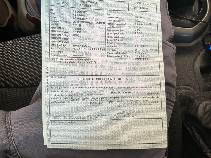 Peugeot 308 1.6 HDi Premium 2011 – снимка 5
