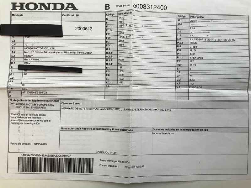 Honda CR-V 1.5 Turbo Elegance 2WD 2020 – снимка 21