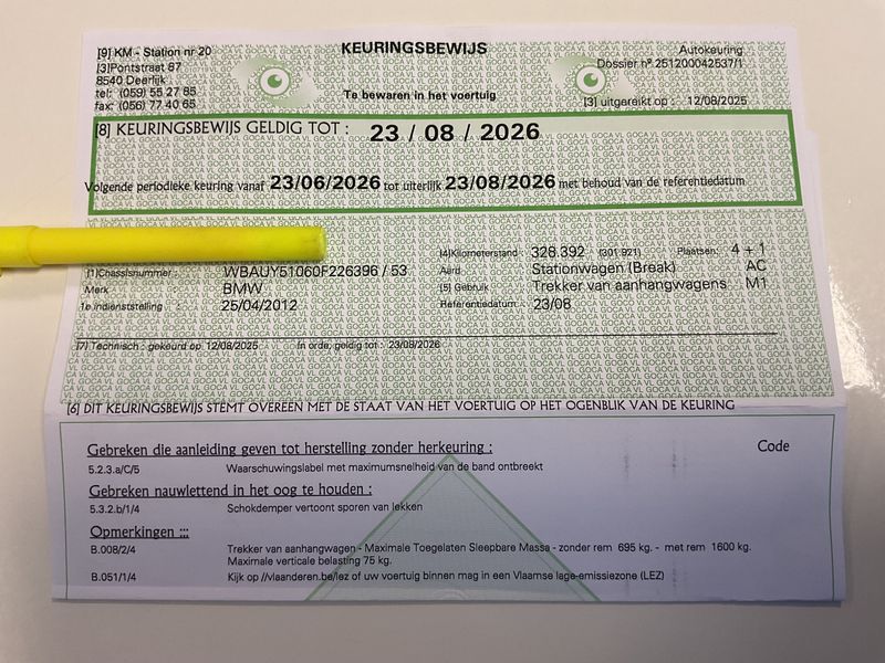 BMW 3er 316d 2012 – снимка на щета