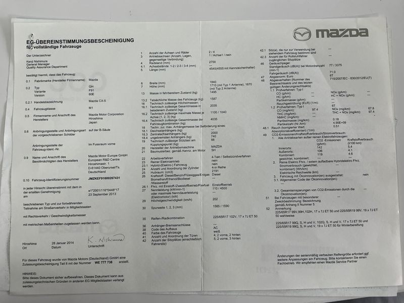 Mazda CX-5 2.2 Turbodiesel Sendo 2WD 2014 – снимка 22