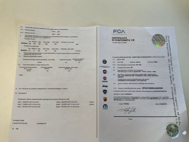 Fiat 500 1.2 S 2019 – снимка 21