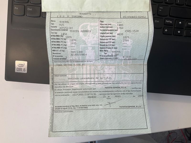 Toyota Avensis 2.2 D-4D Sol 2005 – снимка 6