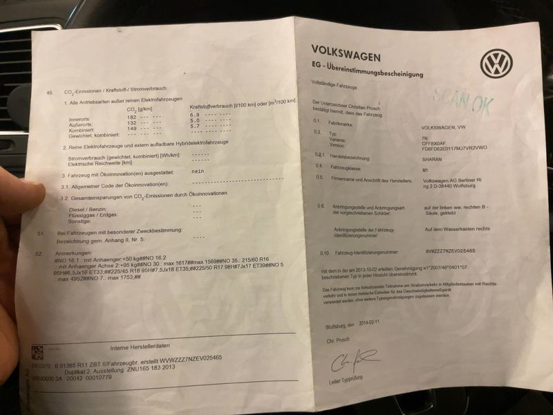 Volkswagen Sharan 2.0 TDI Trendline BlueMotion Tech 2014 – снимка 21