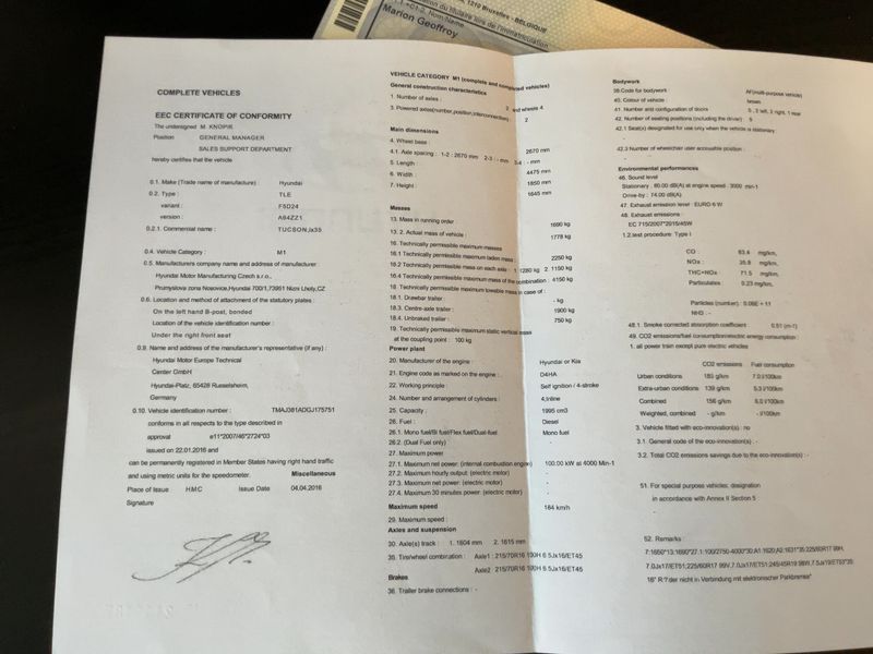 Hyundai Tucson 2.0 CRDi Advantage 4WD 2016 – снимка 21