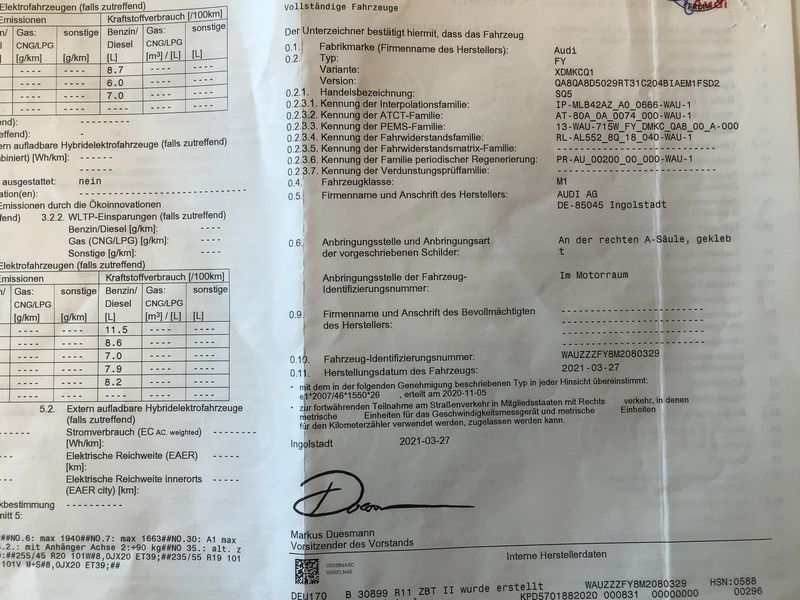 Audi SQ5 3.0 TDI Mild-Hybrid quattro 2021 – снимка 21