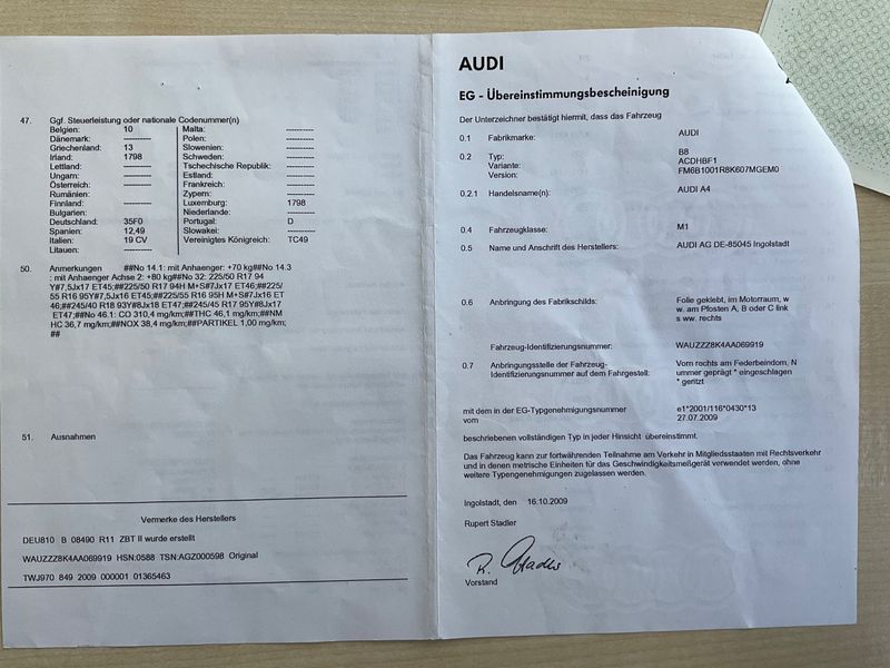 Audi A4 1.8 TFSI Ambiente 2009 – снимка 6