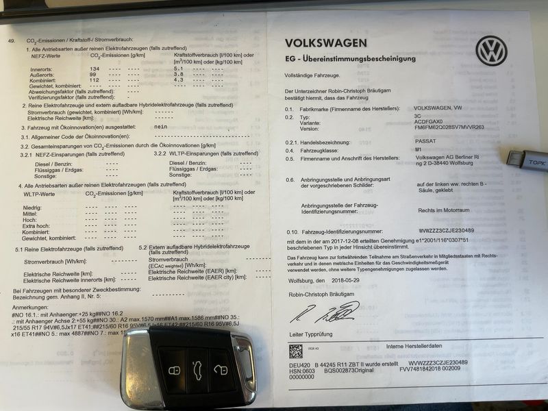 Volkswagen Passat 2.0 TDI Comfortline BlueMotion Tech 2018 – снимка 21