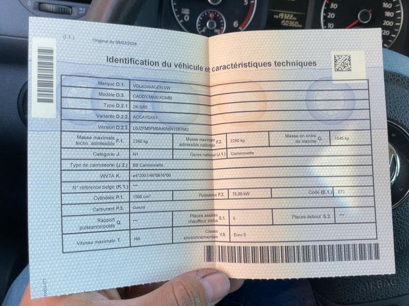 Volkswagen Caddy 1.6 TDI Maxi Startline 2013 – снимка 20