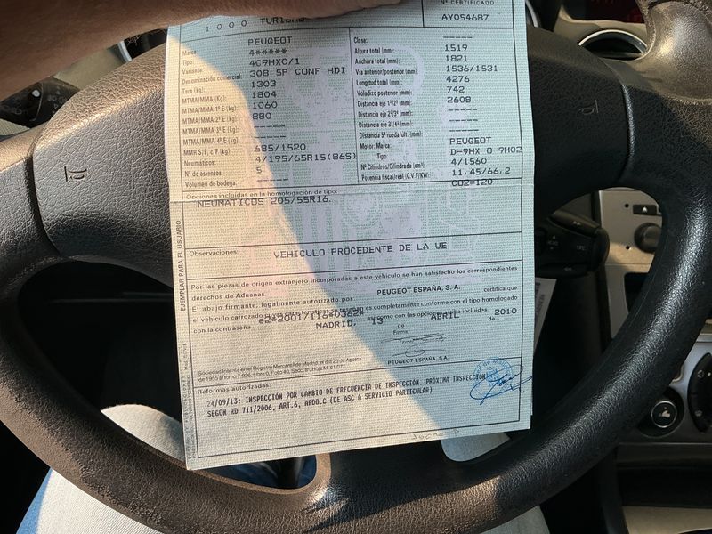 Peugeot 308 1.6 HDi Confort 2010 – снимка 6