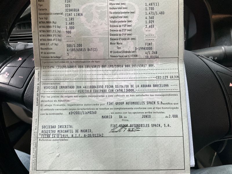 Fiat Linea 1.3 JTD Emotion 2009 – снимка 6