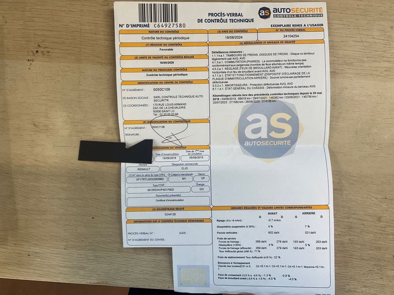 Renault Clio 1.5 dCi Business Eco2 2015 – снимка на щета