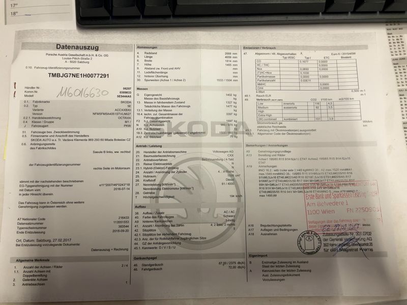 Skoda Octavia 1.6 TDI Style 2017 – снимка 21