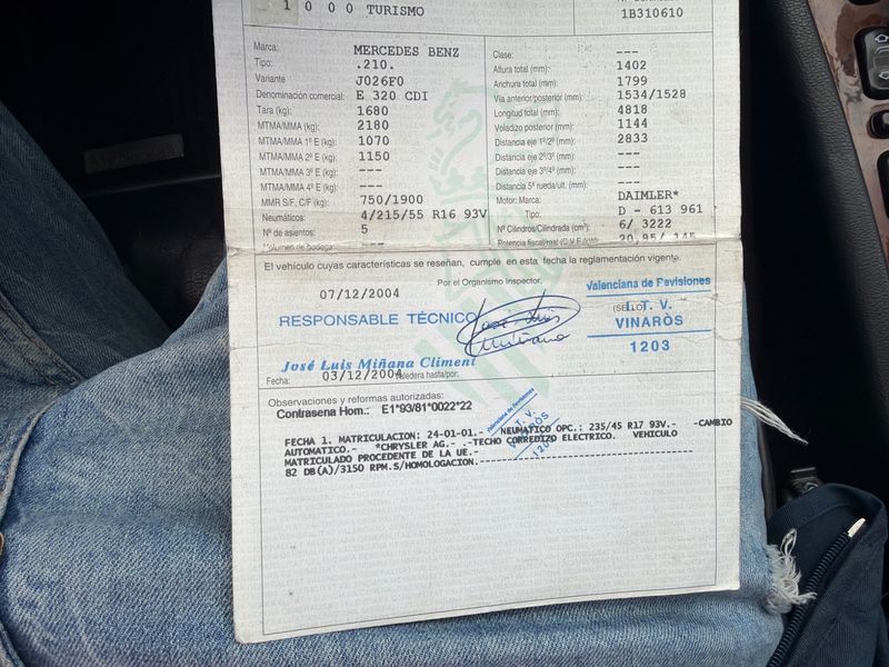 Mercedes-Benz E-Klasse E 320 CDI Elegance 2001 – снимка 6
