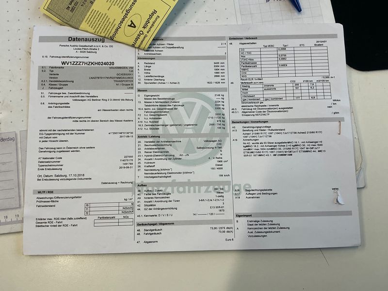 Volkswagen T6 Transporter 2.0 TDI Kasten lang 4Motion 2018 – снимка 21