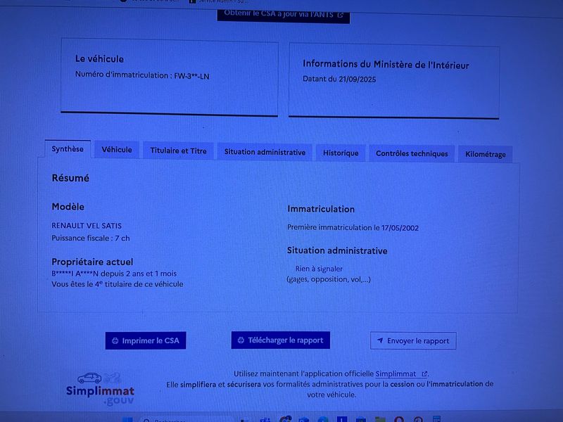Renault Vel Satis 2.2 dCi Expression 2002 – снимка 6