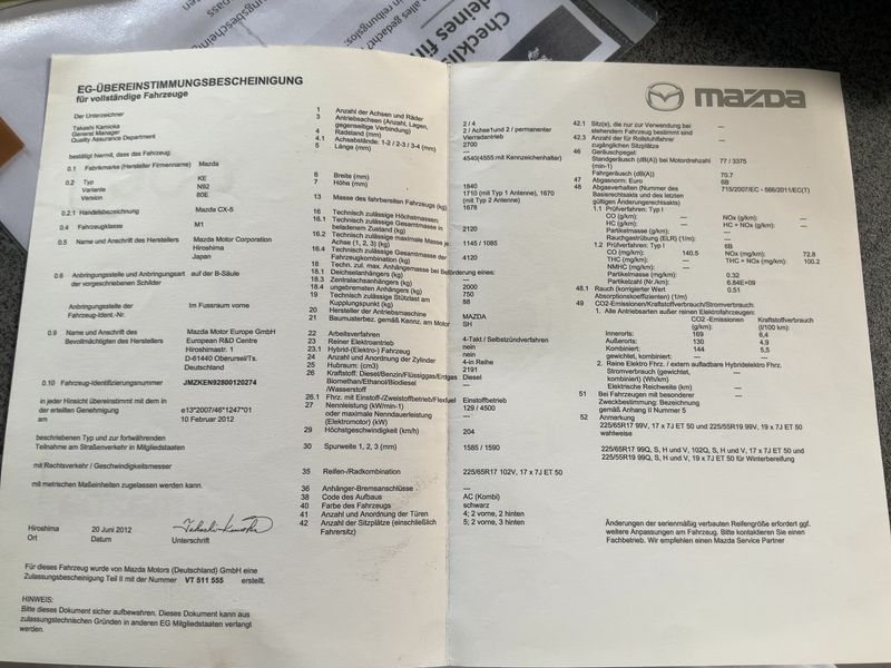 Mazda CX-5 2.2 Turbodiesel Sports-Line AWD 2012 – снимка 21