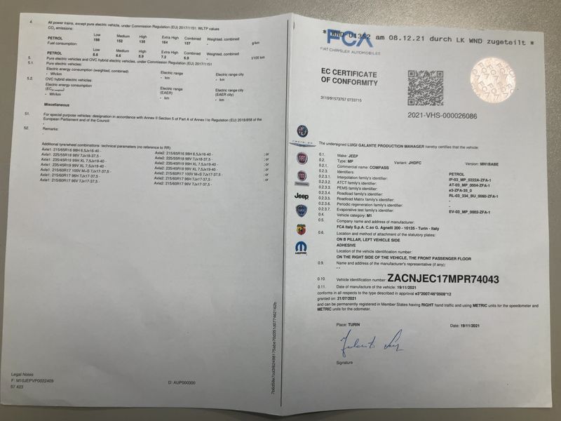 Jeep Compass 1.3 T-GDi 80th Anniversary FWD 2021 – снимка 22