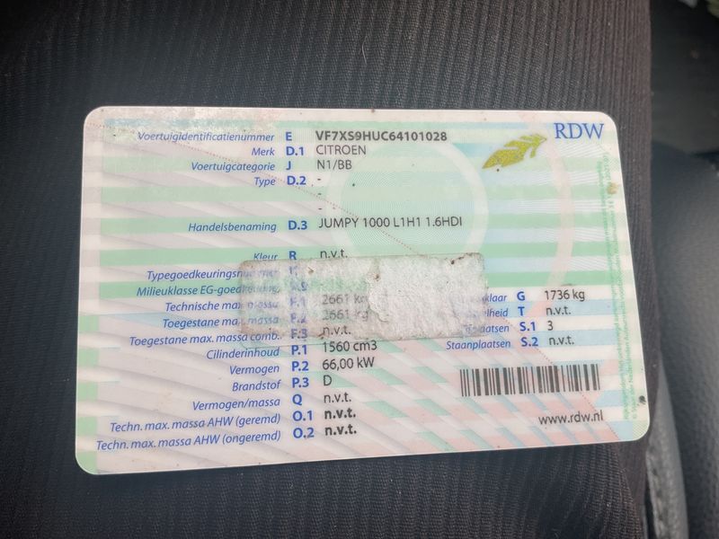 Citroen Jumpy 1.6 HDi L1H1 27 Kasten 2007 – снимка 5