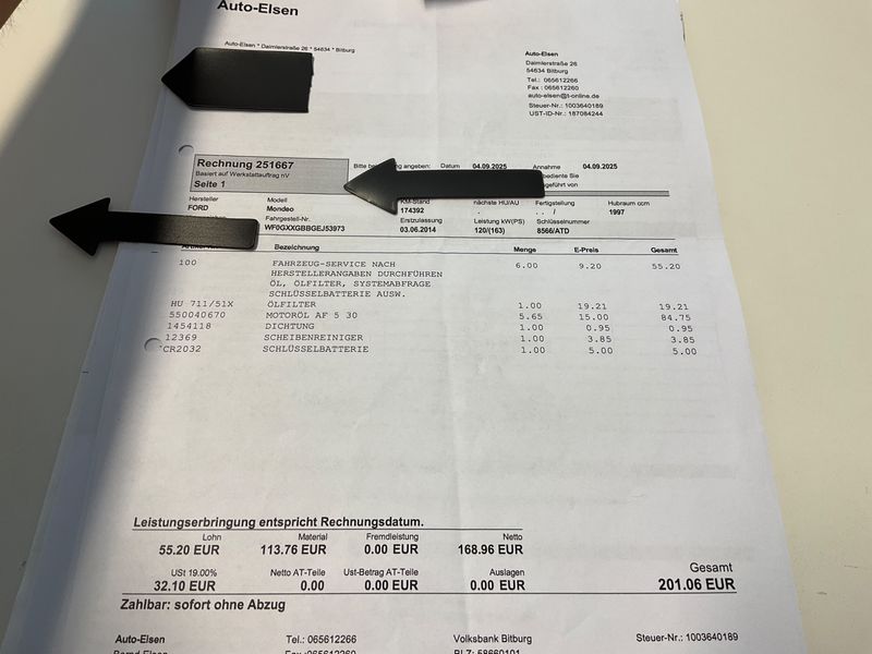 Ford Mondeo 2.0 TDCi Business Edition 2014 – снимка на щета
