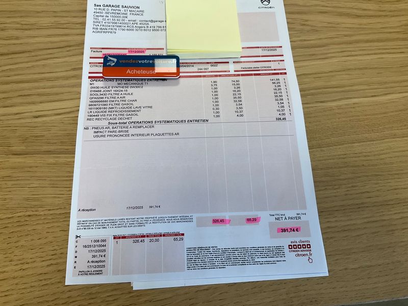 Citroen C4 Picasso 1.6 e-HDi Intensive 2014 – снимка на щета
