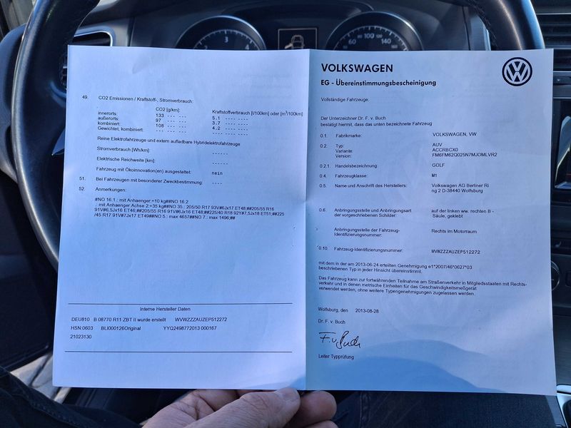 Volkswagen Golf VII 2.0 TDI Comfortline BlueMotion Tech 2013 – снимка 19