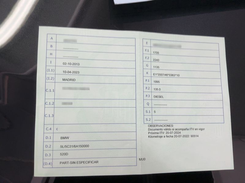 BMW 5er 520d 2013 – снимка 15