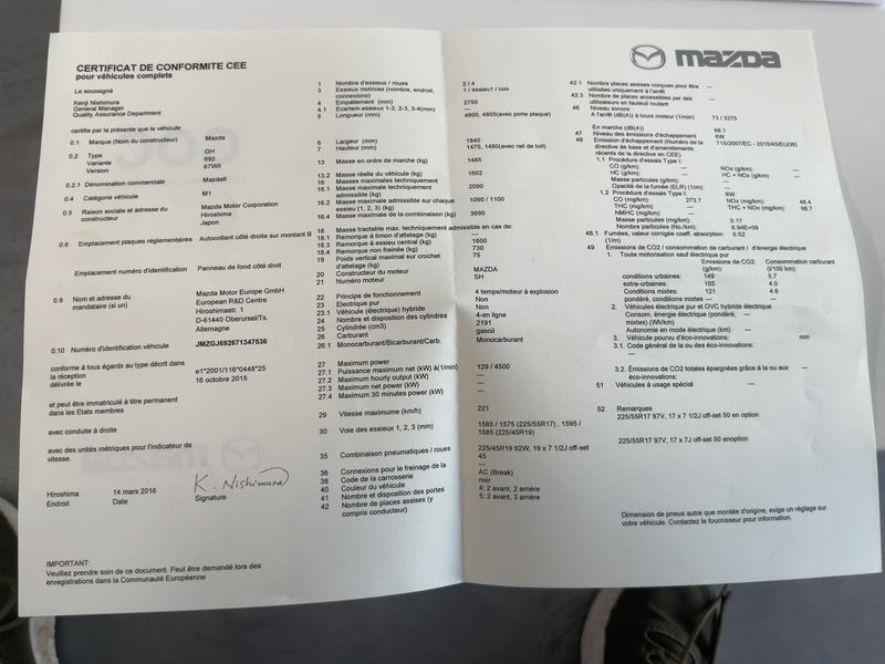 Mazda 6 2.2 Turbodiesel Exceed 2016 – снимка 21