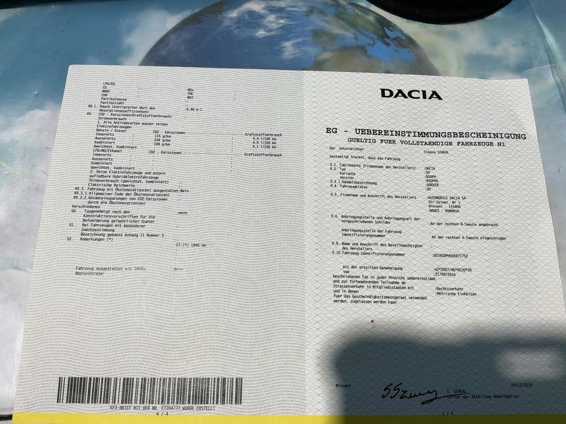 Dacia Dokker Express 1.5 dCi Diesel Ambiance 2017 – снимка 21