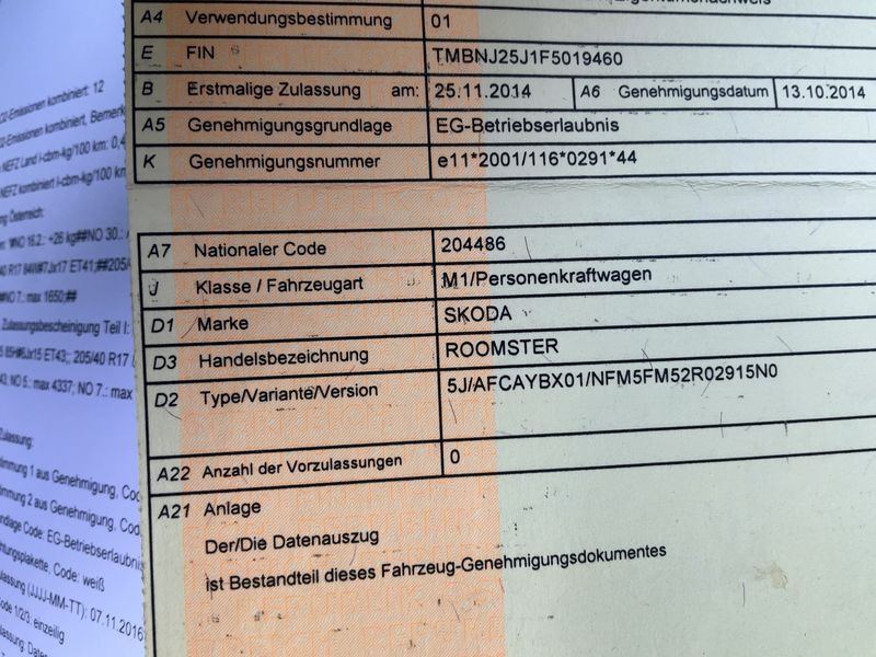 Skoda Roomster 1.6 TDI Active+ 2014 – снимка 21