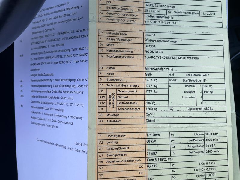 Skoda Roomster 1.6 TDI Active+ 2014 – снимка 20