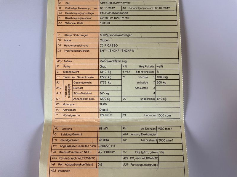 Citroen C3 Picasso 1.6 HDi Seduction 2012 – снимка 5