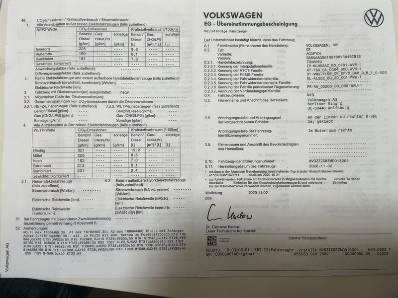 Volkswagen Touareg 3.0 V6 TDI Elegance 4Motion 2021 – снимка 22