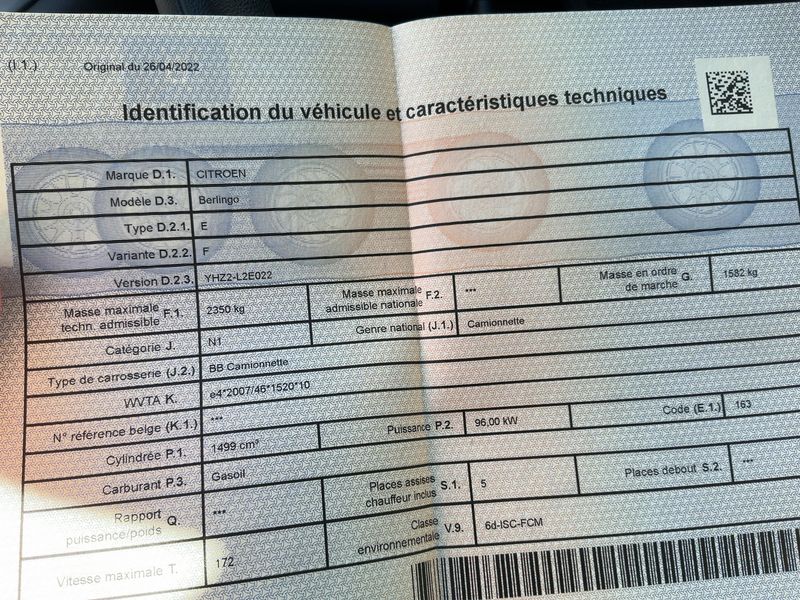 Citroen Berlingo 1.5 Blue-HDi L2 Doppelkabine VarioSpace 2022 – снимка 20