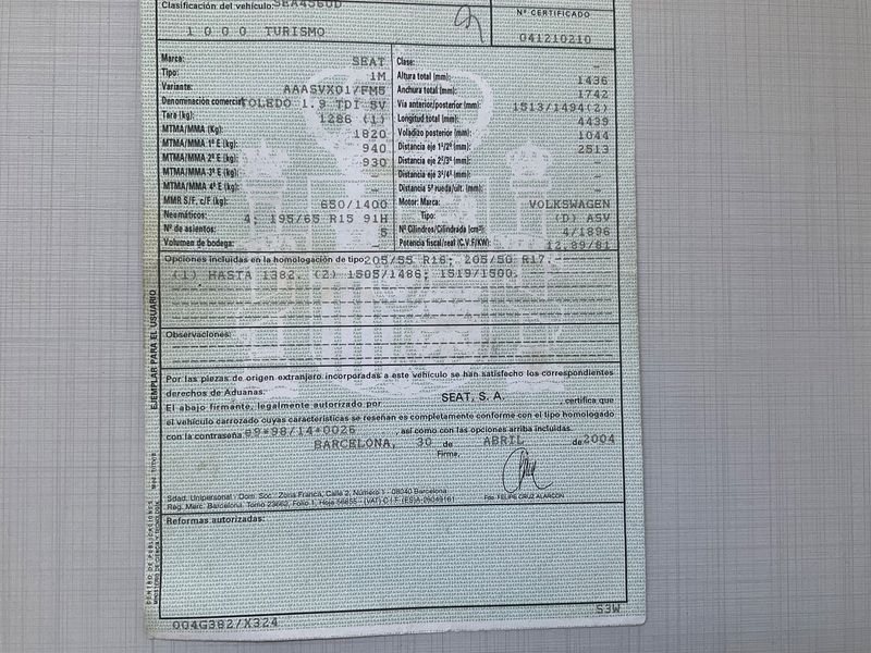 Seat Toledo 1.9 TDI Stella 2004 – снимка 6