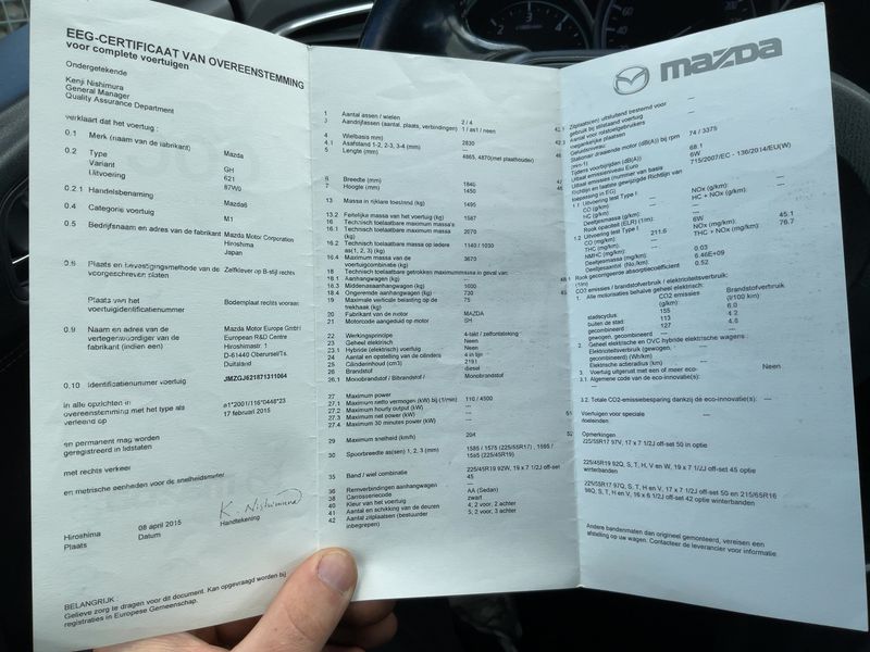 Mazda 6 2.2 Turbodiesel Attraction 2015 – снимка 21