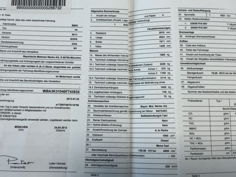 BMW 3er 320d 2013 – снимка 22